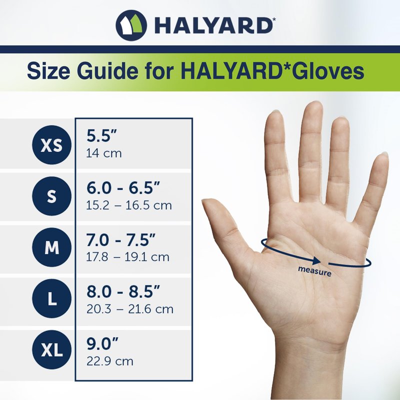 HALYARD STERLING Nitrile Exam Gloves, Non-Sterile, Powder-Free, 3.8 mil, 9.5 Inches, Gray, Large, 45271 (Box of 100)