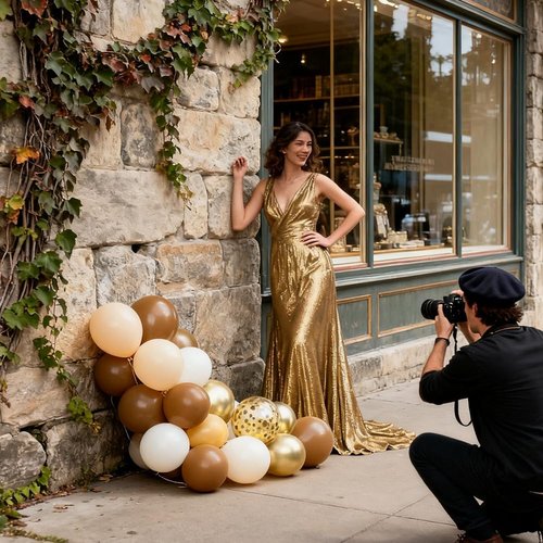 Brown & Gold Balloons - 12 Inch Light Sand White Confetti for Bridal Shower & Birthday Decor