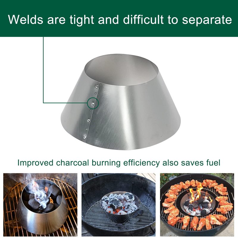 Quantfire Stainless Steel BBQ Grill for Weber 22"/26.75" Kettle Grill Accessories, Barbecue Grill Replacement for WSM Weber Smokey Mountain L&XL Big Green Egg Grills, Kamado Joe Big Joe