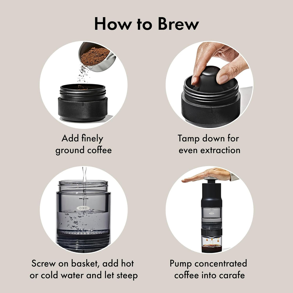 OXO Brew Rapid Brewer - Fast Coffee Maker with Precision Temperature Control | Sleek Design