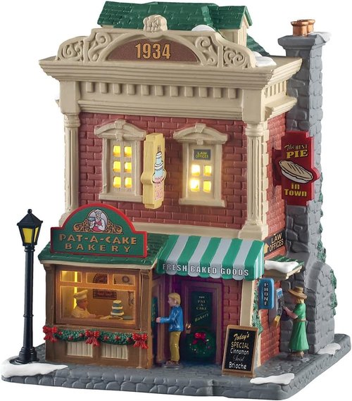 Lemax Pat-A-Cake Bakery | Lighted Building with Charming Details | #55349