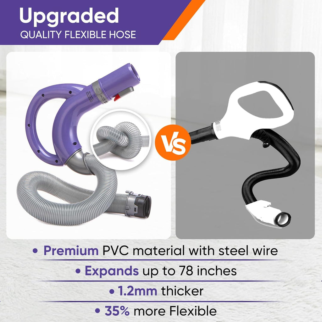 Shark - Upgraded Vacuum Hose Replacement for Navigator Lift-Away & Rotator Models NV350-NV360 | Durable & Flexible Design