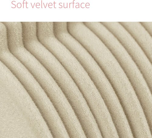 ManGotree Baby Velvet Clothes Hangers - Space-Saving Non-Slip Design for Kids | 30 Pack in Beige