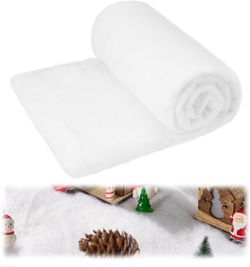JOYIN Christmas Snow Blanket - Thick White Soft Artificial Snow for Holiday Decor | 3x8 Ft Size