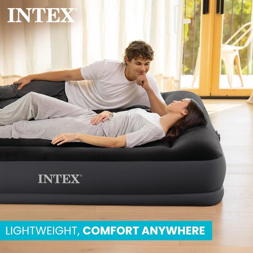 INTEK Dura-Beam Air Mattress - Standard Pillow Rest with Fiber-Tech Support | Comfortable & Durable