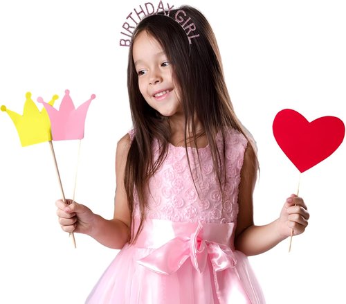 Birthday Girl Crown - Iridescent Streamers for Festive Celebrations | Perfect Party Decor