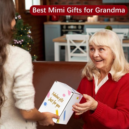 Lamyba Mimi Gifts for Grandma, Halloween/Mother's Day Gifts for grandma - Mimi Wine Glass, Unique Birthday Gift Ideas, Perfect Presents for Women, 15oz