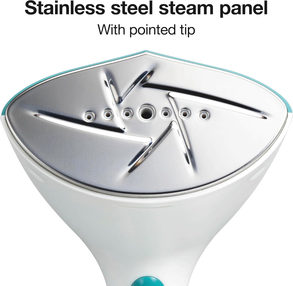 Proctor Silex Handheld Garment Steamer - Portable 1200W, 15 Min Continuous Use, 300ml Tank, Blue