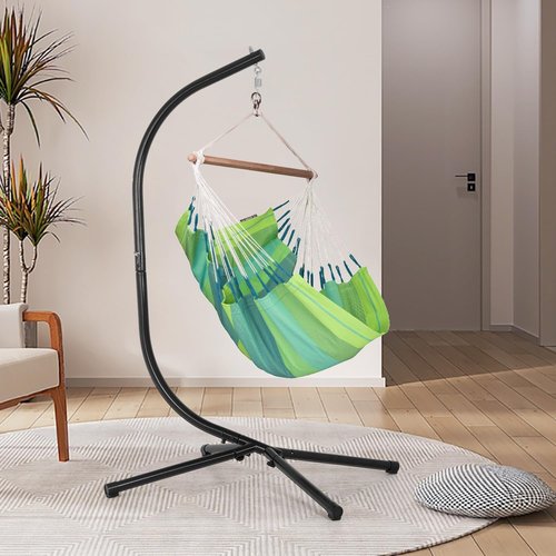 FDW Hammock Chair Stand - Heavy Duty Steel Construction for Hanging Hammocks | 400 LBS Capacity, 360° Rotation