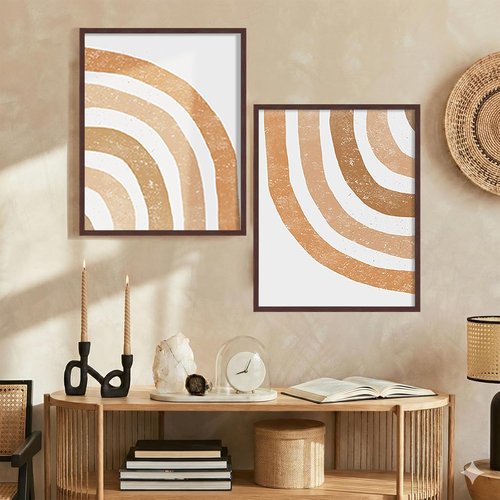 LaVie Home 16x20 Picture Frame - Classic Brown Wall Display with HD Plexiglas | Vertical & Horizontal Use