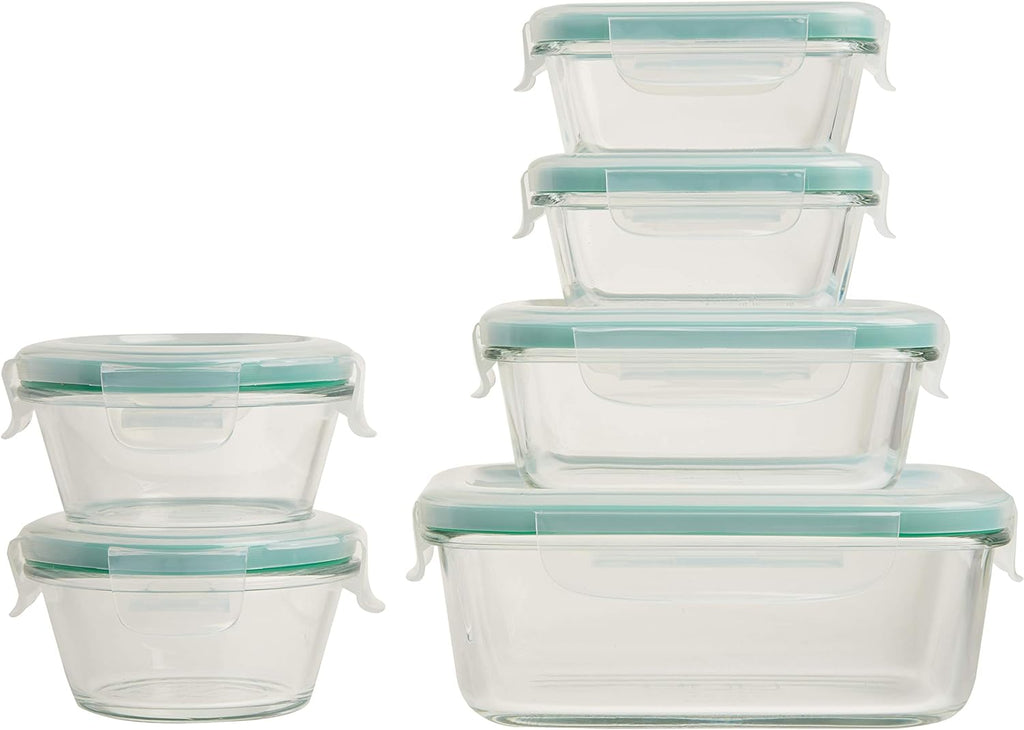 OXO Good Grips Airtight Glass Container Set - 12 Piece Smart Seal Storage Solution