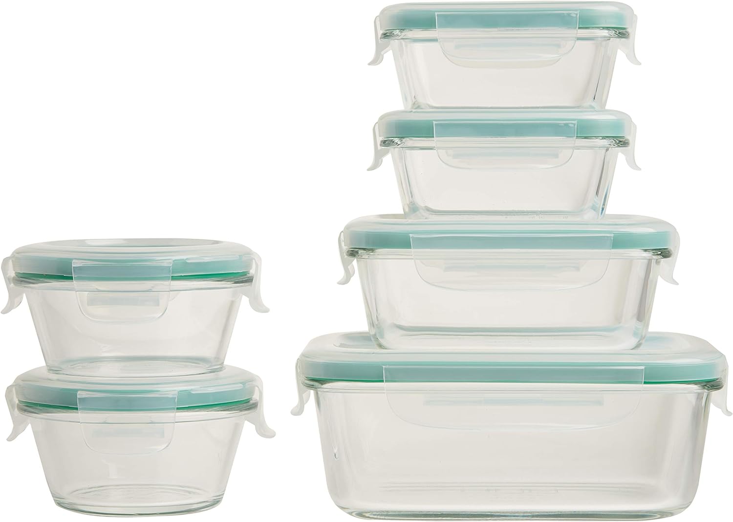 OXO Good Grips Airtight Glass Container Set - 12 Piece Smart Seal Storage Solution