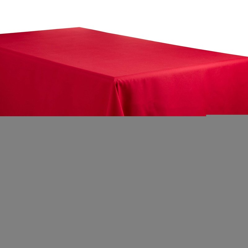 SARO LIFESTYLE Collection Casual Design Everyday Tablecloth, 90" x 120", Red