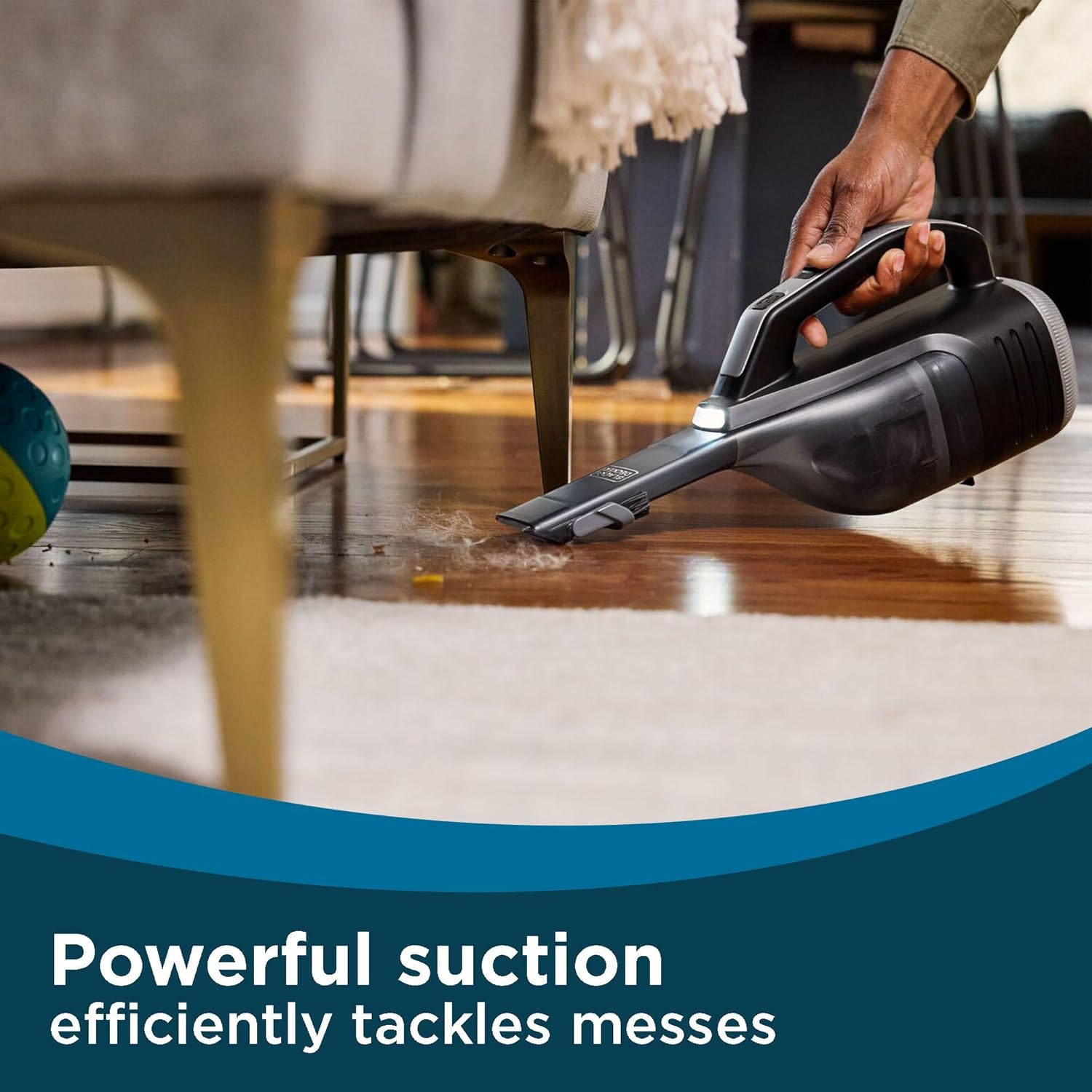 BLACK+DECKER Dustbuster Handheld Vacuum - Cordless, Lightweight Design with LED Light & Crevice Tool | Long Run Time