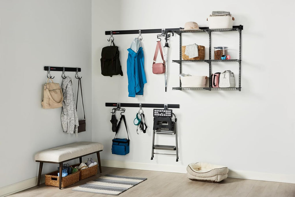 Rubbermaid Fasttrack 3-Shelf Storage Kit - 36"x12" | 350 lbs Capacity for Home, Garage & Workshop Organization
