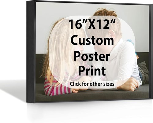 Canvas Prints - Custom Photo Wall Art | Digitally Printed Framed Canvas (16x12, Black Metal Frame)