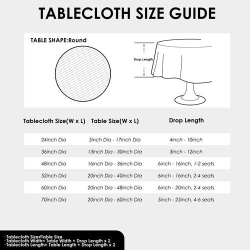 YZKITM Linen Small Round Tablecloth 24 Inch Light Blue Washable Wrinkle Resistant Table Cover with Tassels Farmhouse Decorative Burlap Fabric Table Cloths for Nightstand Wedding Camping Party Holiday
