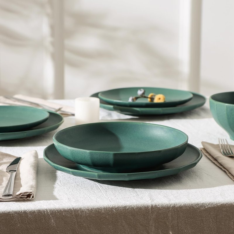 Stone Lain Rio 4-Piece Dinner Plate Set Stoneware, Green