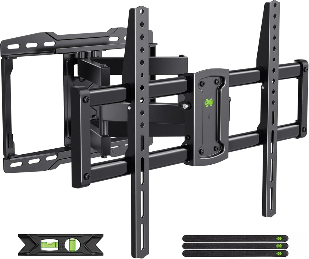 USX Mount Full Motion TV Wall Mount - Swivel & Tilt for 42-86 Inch TVs, Dual Articulating Arms, VESA 600x400mm, Max 132lbs Capacity