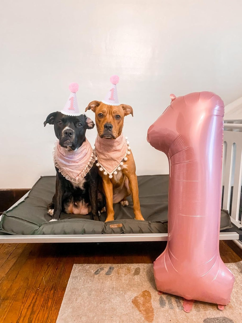 Number Balloons - 40 Inch Pink Balloons for 1st Birthday Decorations & Baby Showers
