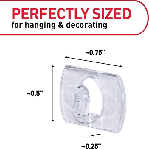 Command Clear Mini Light Clips - Damage-Free String Light Hangers | 45 Clips & 54 Strips for Home Decor