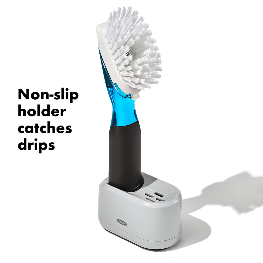 OXO New Good Grips Soap Dispensing Dish Brush Storage Set