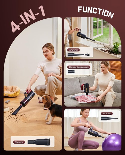 Fanttik Slim V8 APEX Car Vacuum - Cordless Handheld Design for Easy Cleaning | Black Finish
