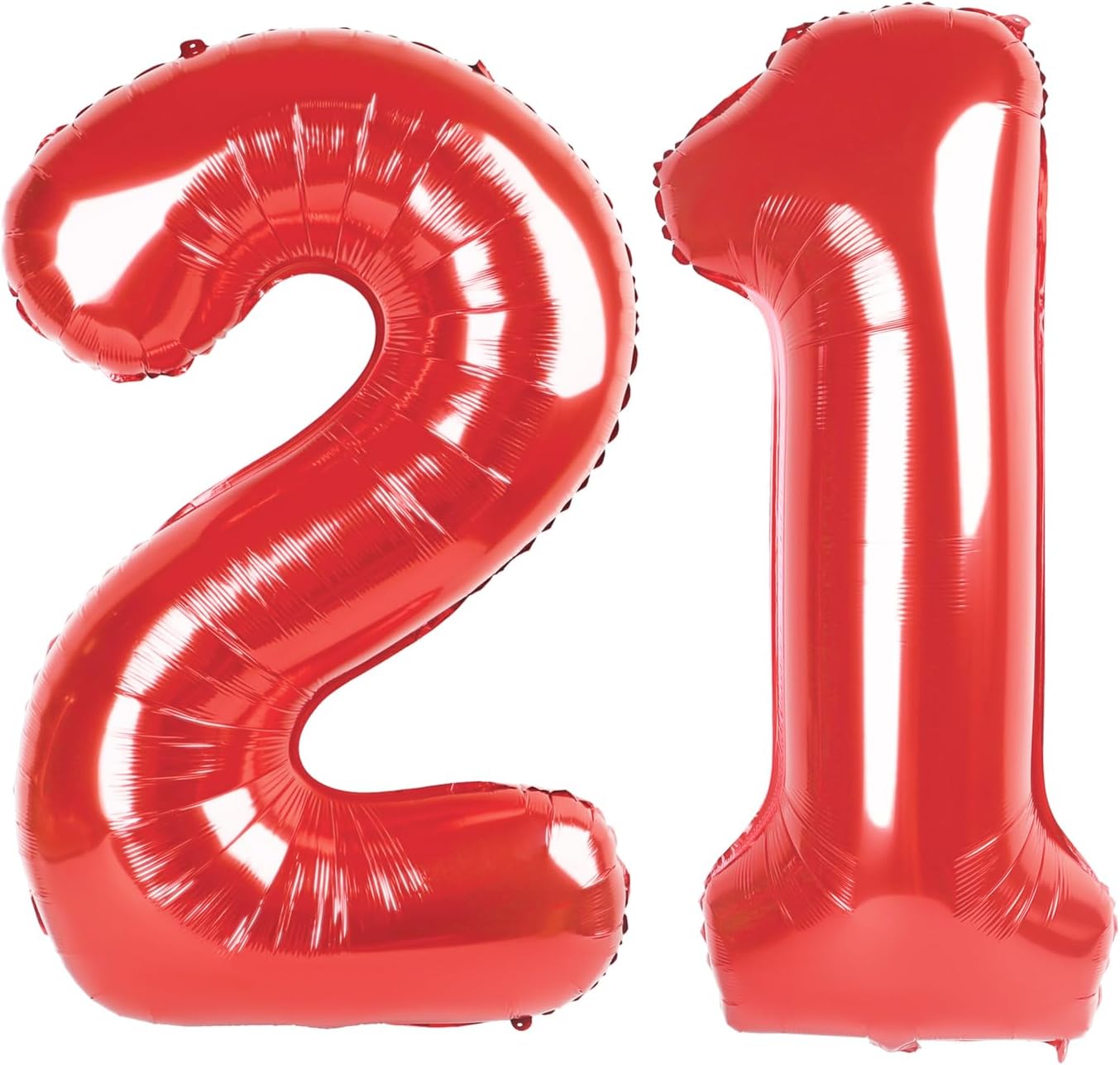 Red Number 21 Balloon - 40 Inch Birthday Decoration for 21st Party | Perfect for Boys & Girls