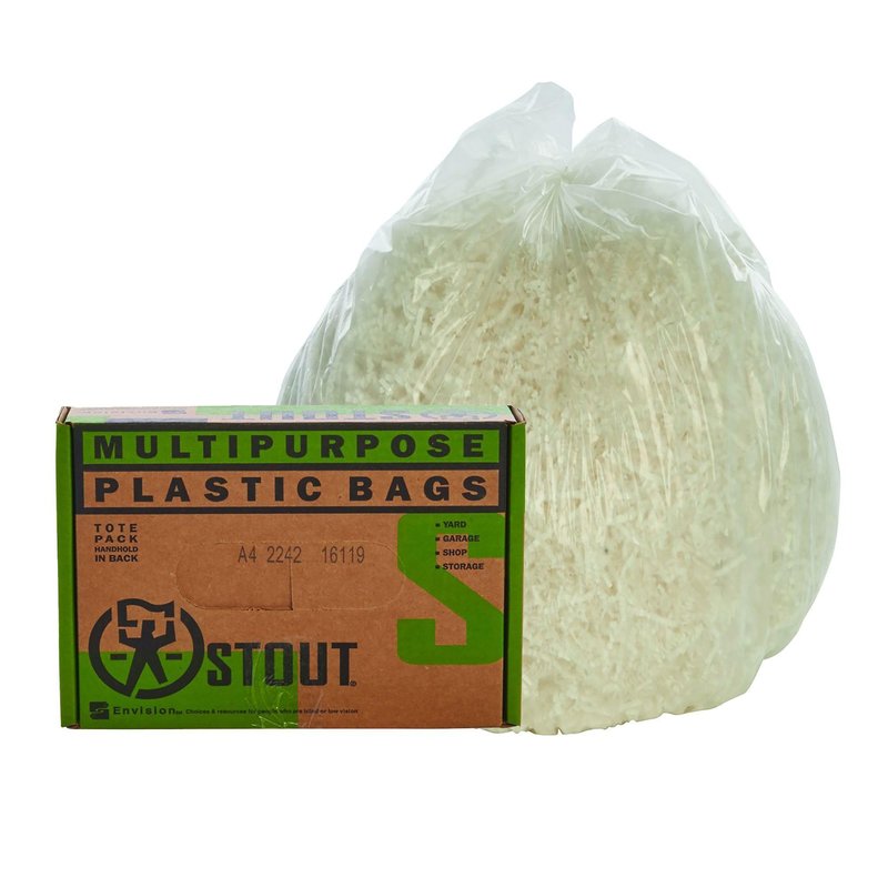 Stout by Envision Bags LLDPE, 57 Gal, 36 X 58, Orange, Heavy 1 Mil, 100 Bags Per Case, Highly Puncture and Tear Resistant (GPBF-3658-OR)