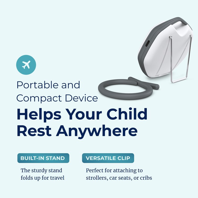 Adaptive Sound Technologies LectroFan Alpha - White Noise Machine to Support Restful Sleep - Blocks Ambient Sound - Built-in Lullabies - Convenient Clip Attachment - Portable Relaxation Support