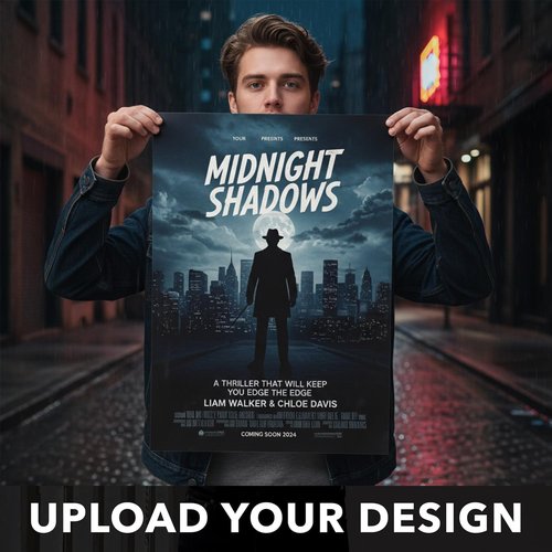 Custom Movie & Music Posters - Glossy Finish | Multiple Sizes Available (12x18 to 1,000 Prints)