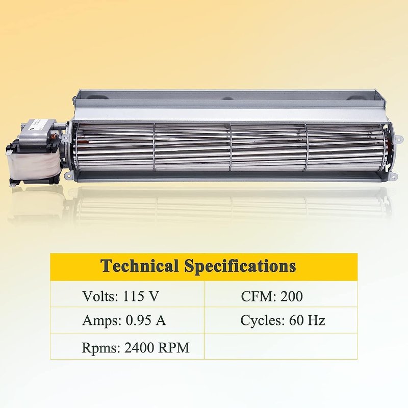 Criditpid SRV7000-659 Convection Blower Fan Replacement for PelPro PP60, PP60-B Pellet Stove, Pleasant Hearth PH50CABPS, PH35PS, PH50PS Pellet Stove.