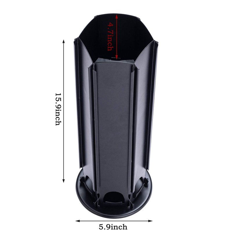 FlagShip Pod Holder for Nespresso Capsule Holder Vertuoline Stand for 50+ Nespresso Vertuo Pod Storage Carousel Small Coffee Pod Organizer, Black Metal