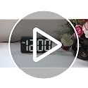 Small Digital Alarm Clock with Large LED Display & USB Charging Port