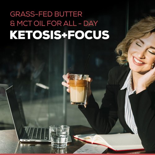 Vilorenz Mushroom-Keto Coffee. NO AFTER TASTE. Organic Adaptogenic Mushrooms, Grass Fed Butter and MCT Oil for Keto lifestyle. Premium Instant Arabica Beans, Medium Roast. 100% COFFEE TASTE