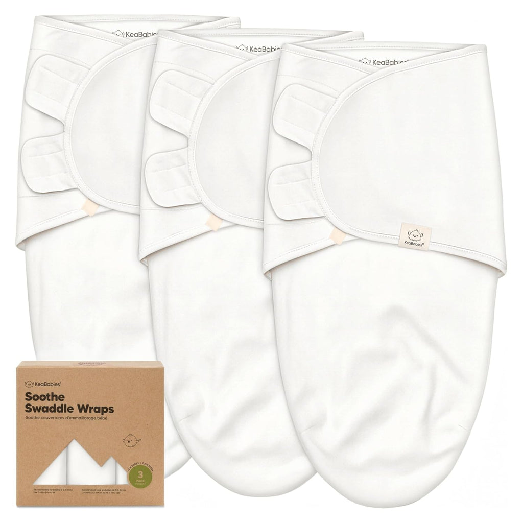 Organic Baby Swaddle Sleep Sacks by [Brand Name] - Soft & Snug Newborn Swaddles for Infants 0-3 Months | 3-Pack in Soft White