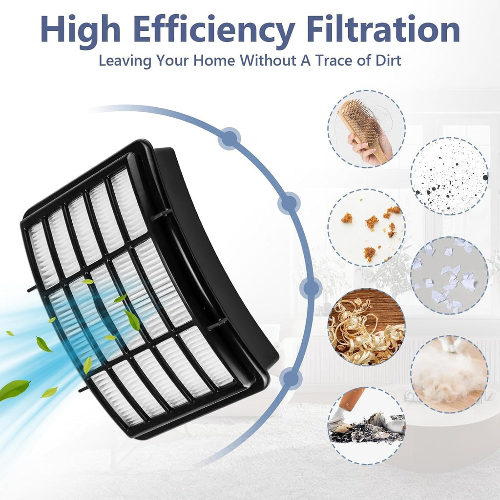 Shark Navigator Lift-Away Deluxe NV350 Series - 2 HEPA & 4 Foam Filters | Ultimate Cleaning Power