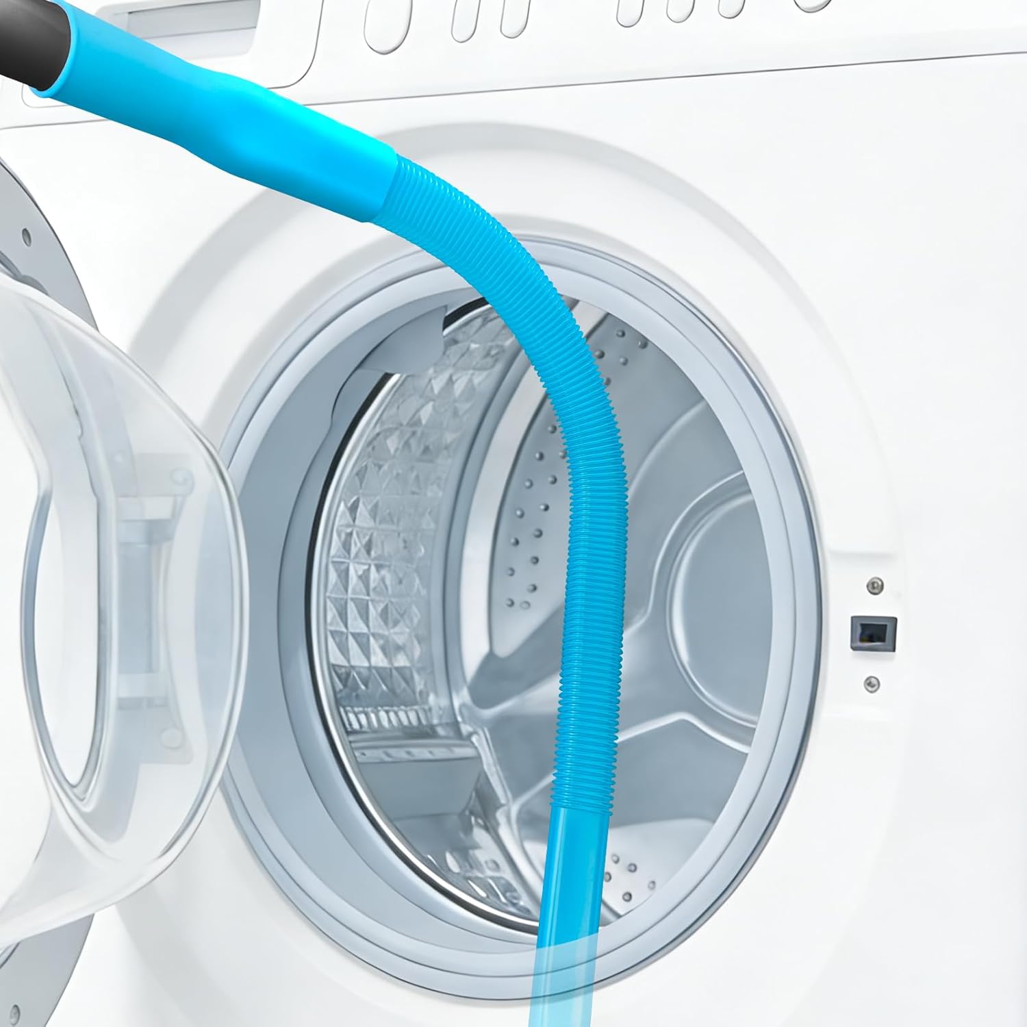 Upgraded Dryer Vent Cleaner Kit - Universal Vacuum Hose Attachment for Effective Lint Removal | Fits All Vacuums (Blue)