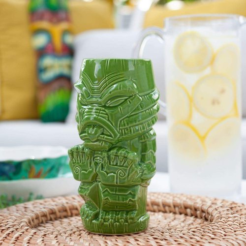 Geeki Tikis 18 ounce Ceramic Mug | Monsters Gill-Man | Lime Green