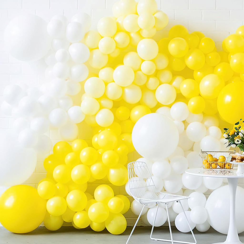 PartyWoo Yellow Balloons - 100pcs 12 Inch Latex Helium Balloons for Birthday & Baby Shower Decor