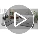 simpWalnut 2x4 Ft Large Bathroom Rug and Runner - Grey Non Slip Washable Mat