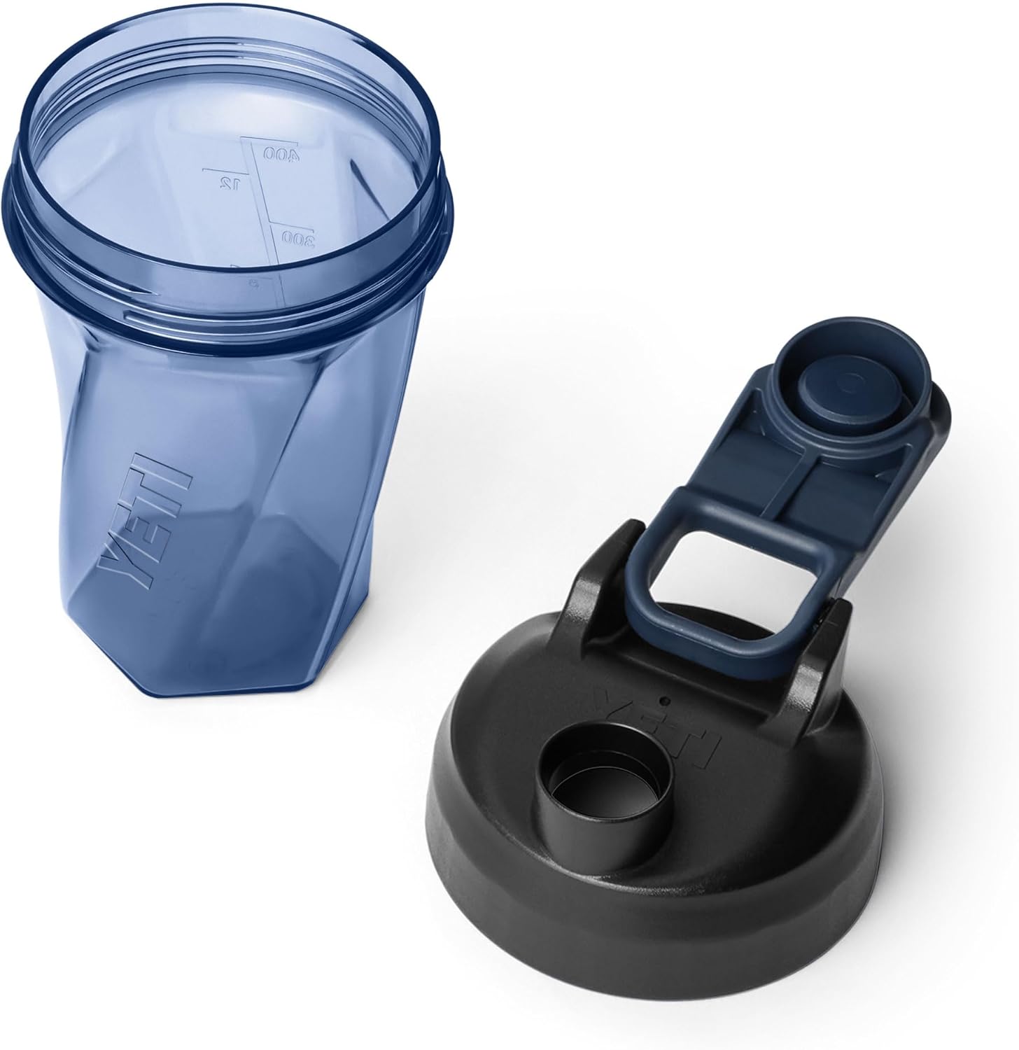 YETI Yonder Helimix Vortex Blender Shaker Bottle - 20oz Capacity | Portable Protein Drink Cup | Navy, Dishwasher Safe