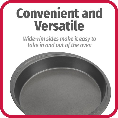 GoodCook Nonstick Steel Round Cake Pan - 9-Inch Gray Design for Effortless Baking