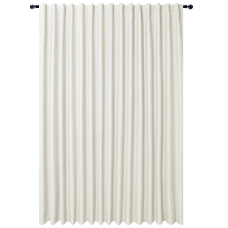 DWCN Privacy Room Divider Blackout Curtain - Patio Sliding Door Curtains, Extra Wide Thermal Curtains with Back Tab & Rod Pocket for Living Room and Bedroom Partition, 120 x 96 Inches, Ivory