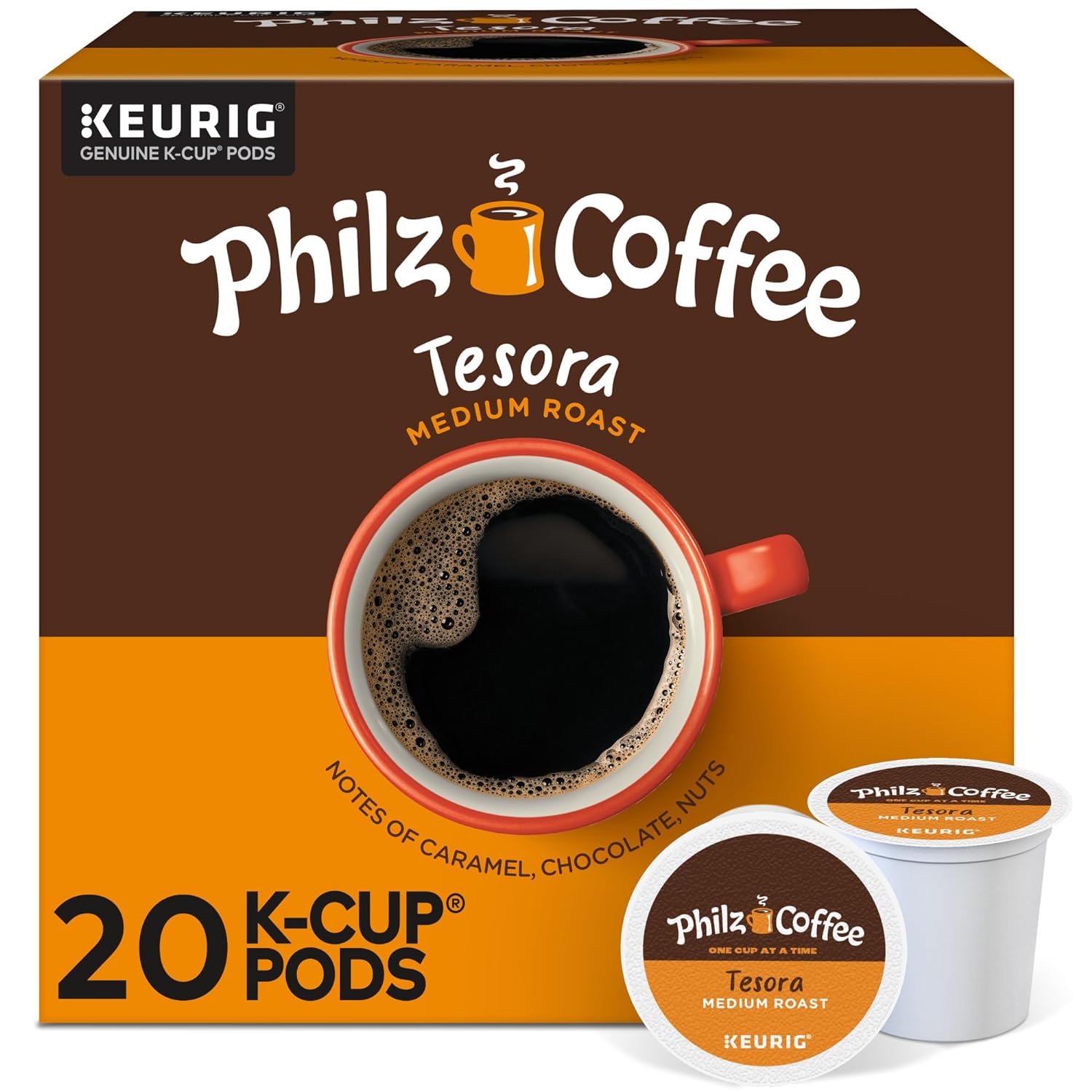 Philz Coffee Tesora K-Cup® Pods - Medium Roast Single Serve Coffee, 20 Count Pack