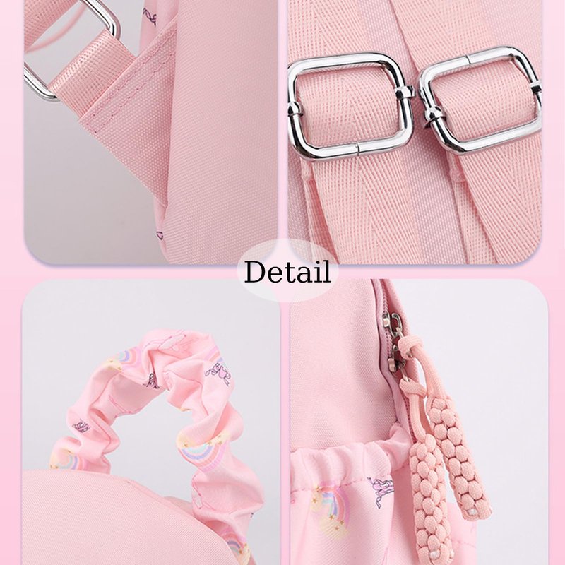 Yitengteng Ballet Backpack Rainbow Prints,Ittle Girls Ballerina Bag,Adorable Pink Kids Backpack for Kindergarten or Primary School (Purple)