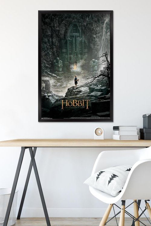 Trends International The Hobbit: The Desolation Of Smaug - One Sheet Wall Poster, 22.375" x 34", Black Framed Version