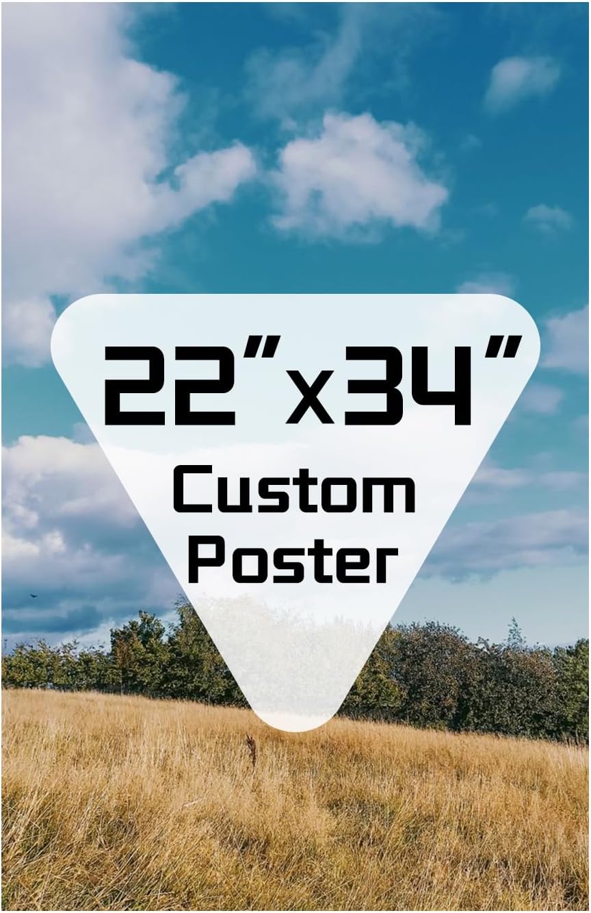 ZXDZSM Custom Canvas Poster - Personalized Wall Art Print | Unframed 22" x 34" - Upload Your Image
