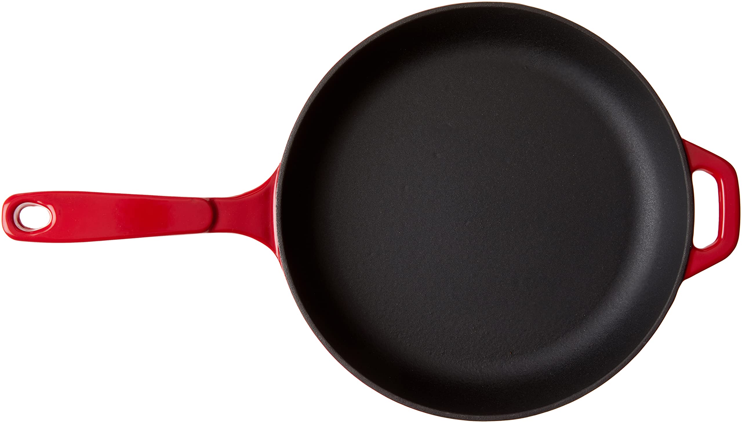 Lodge Enameled Cast Iron Skillet, 11-inch, Red