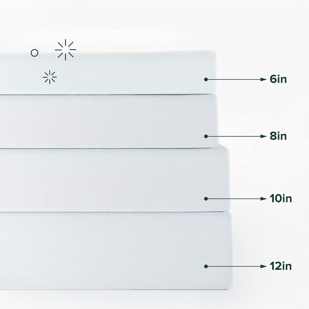 Zinus 12 Inch Green Tea Memory Foam Mattress - King Size, Cooling Gel, Medium Firm, Fiberglass Free